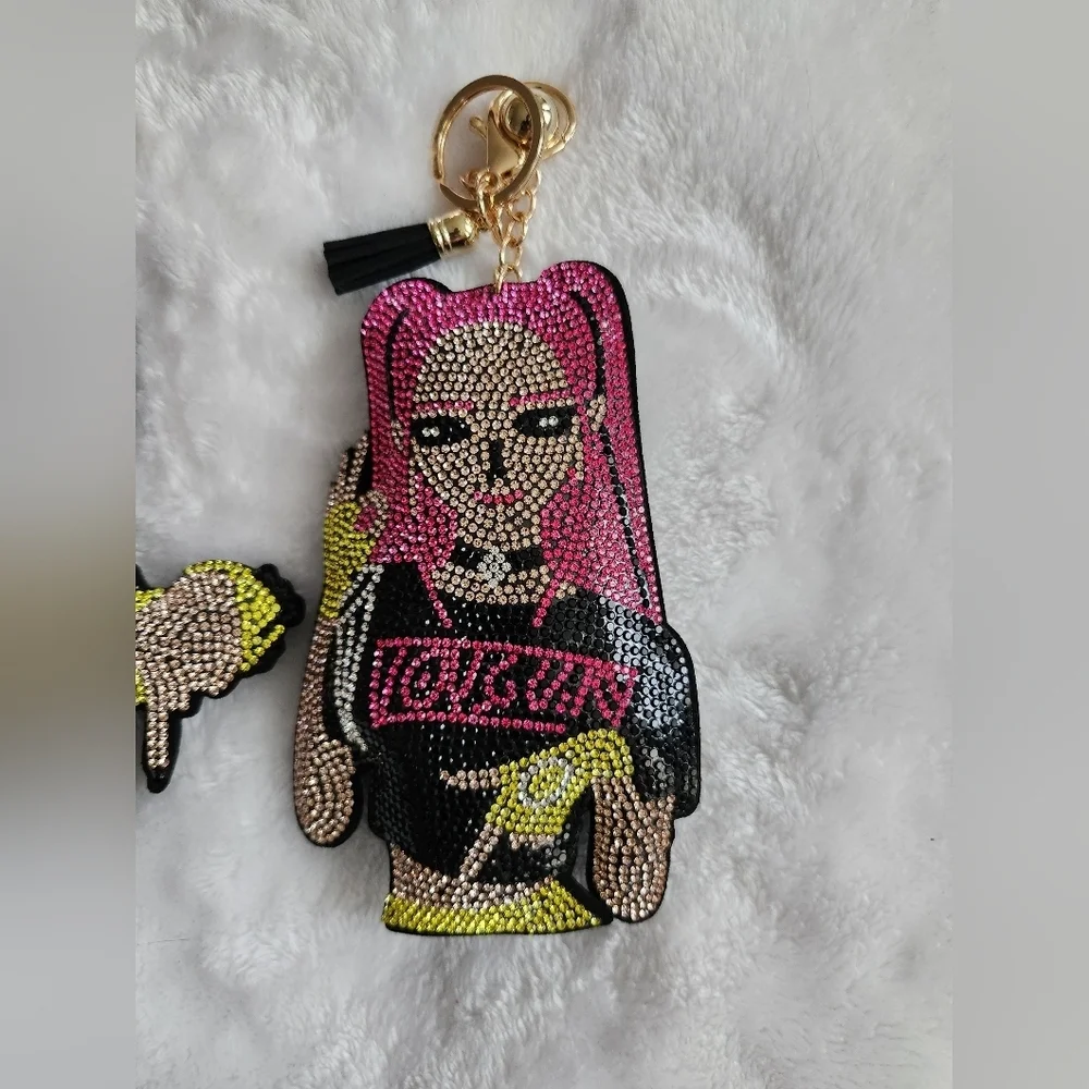 KPop Demon Hunters HUNTR/X Colorful Character Keychains Set Bag Charms